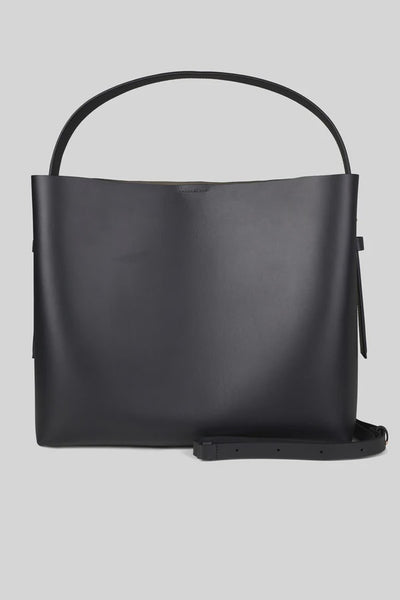Leata Maxi Leather Bag - Black