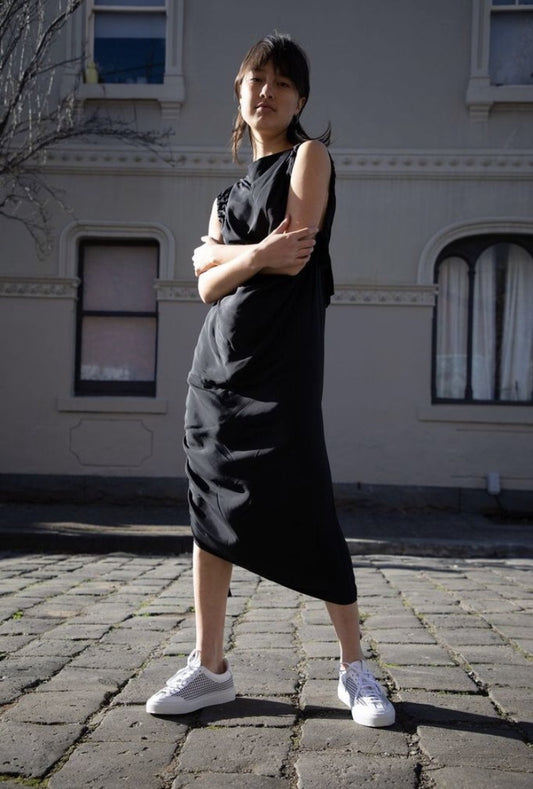 Chita Black Tie Dress