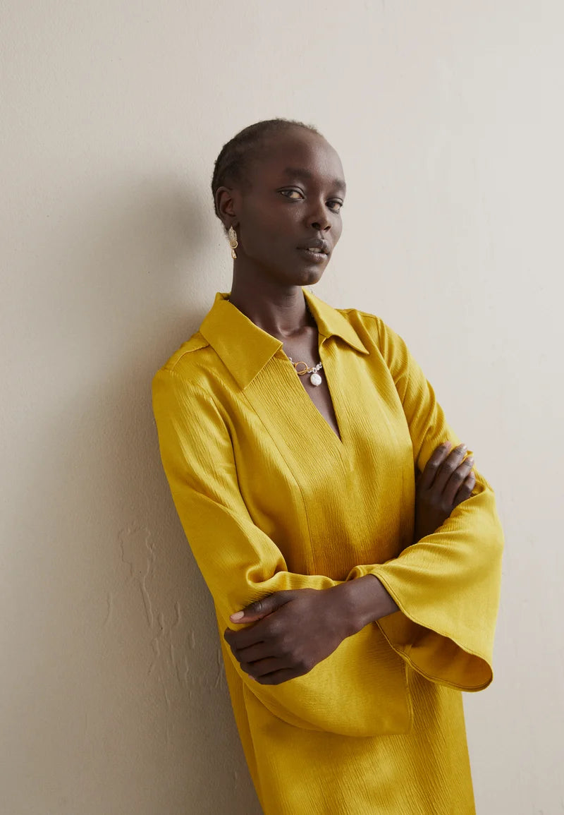 Green autumn dress online