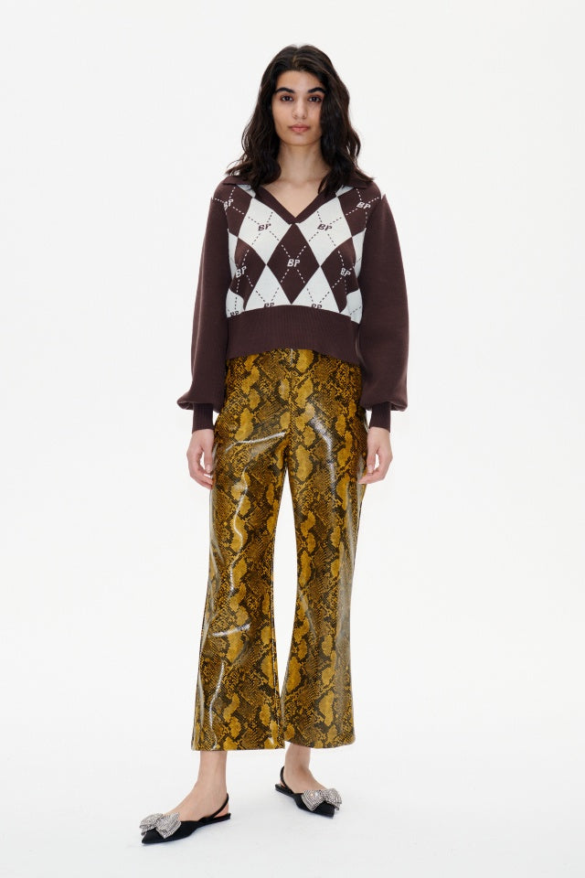 Norma Pants Yellow Snake