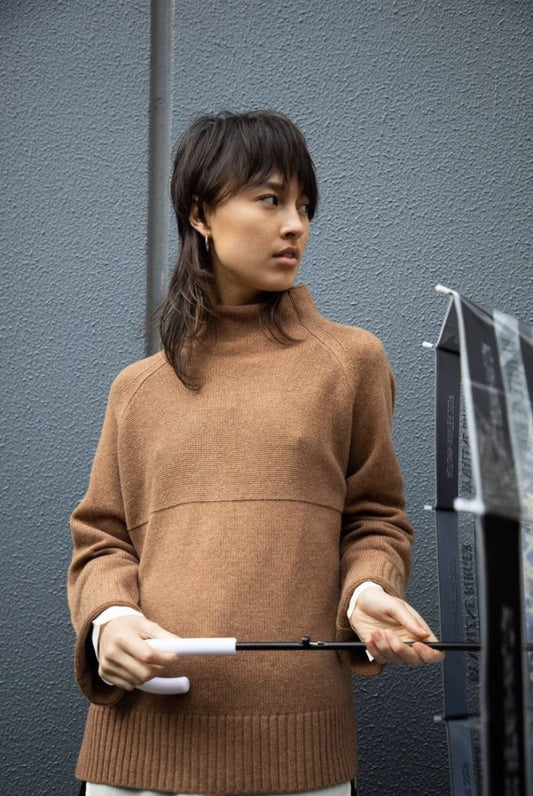 Brianne Camel Knit Jumper