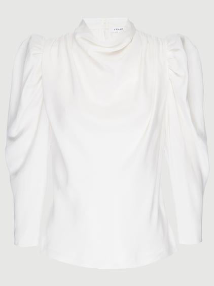 Safari Drape Top Off White