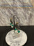 Mid Coin 3 Drop Earring Green Agate