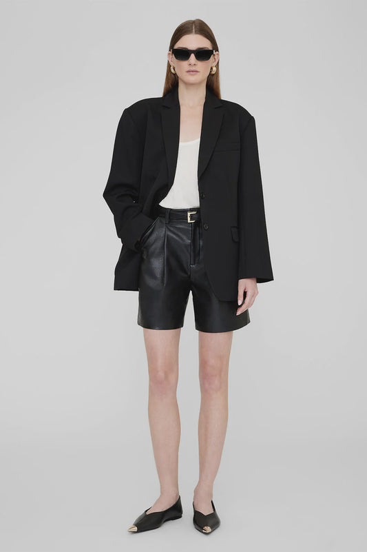 Nina Flats with metal Toe cap Black