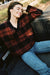Colleen Rust Black Plaid Knit