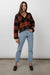 Colleen Rust Black Plaid Knit