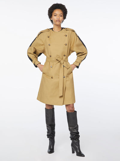 Colorblocked Trench Cargo Multi coat jacket