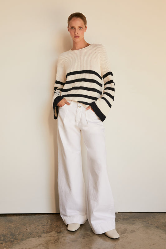 Mariner Swingy Sweater Off White Multi