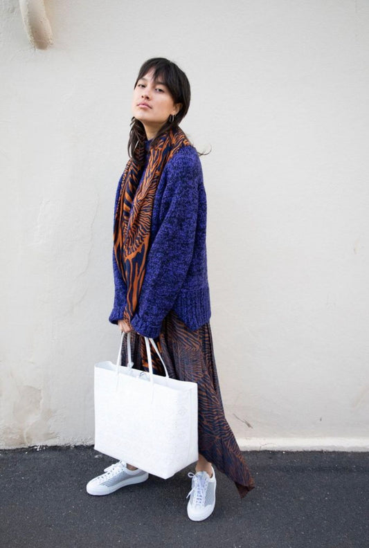 Evin White Tote