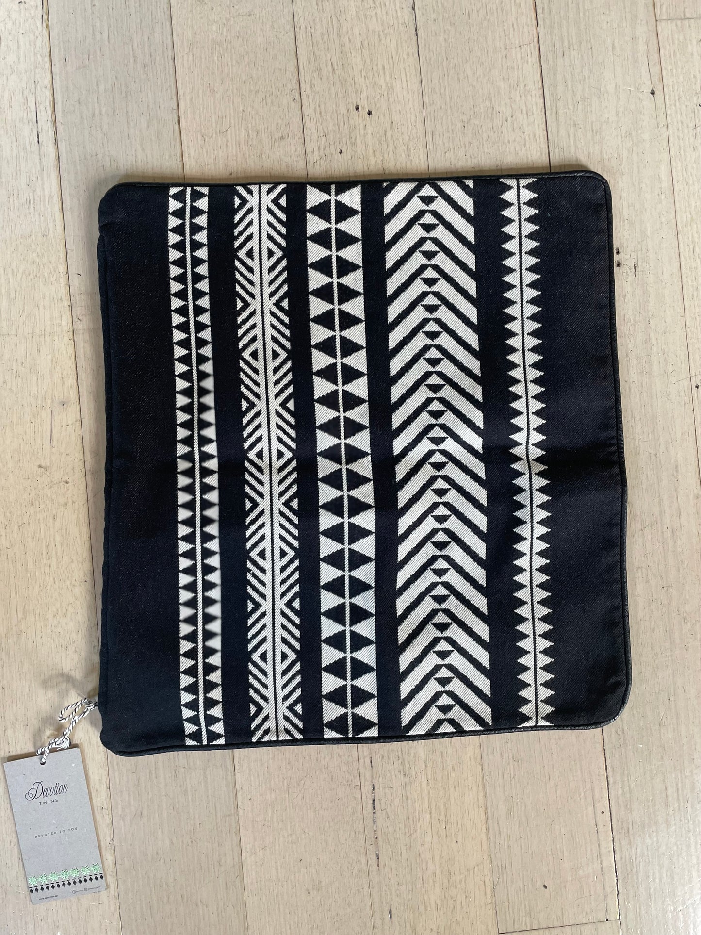 Black + White patterned Cushion Case