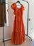 Orange Long Dress - size S