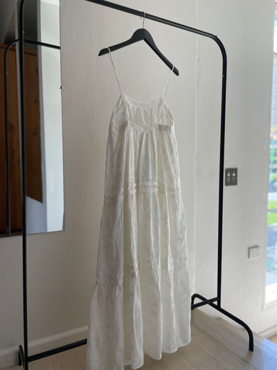 White Long Dress - size S