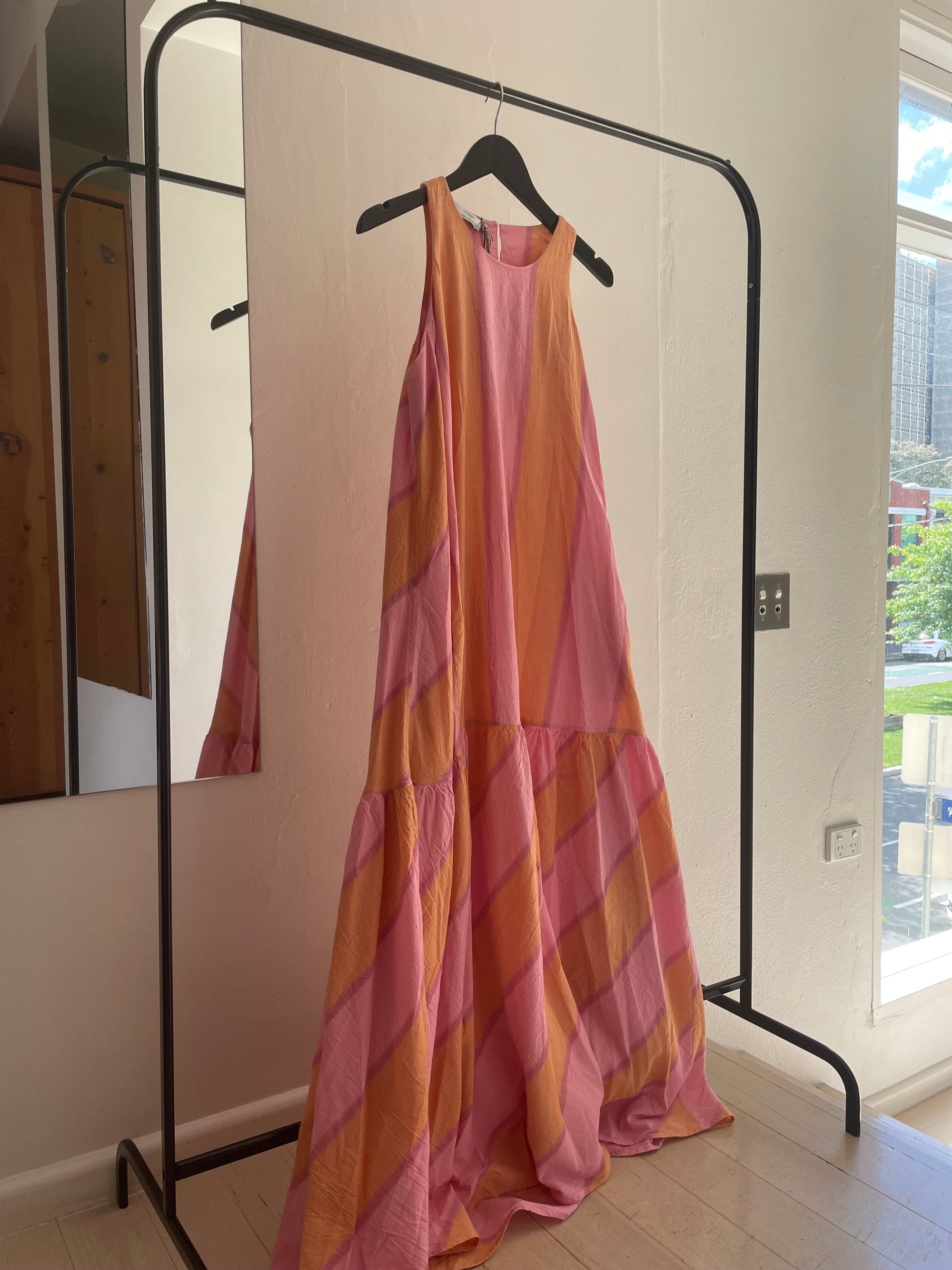 Pink/Orange Long Dress - O/S