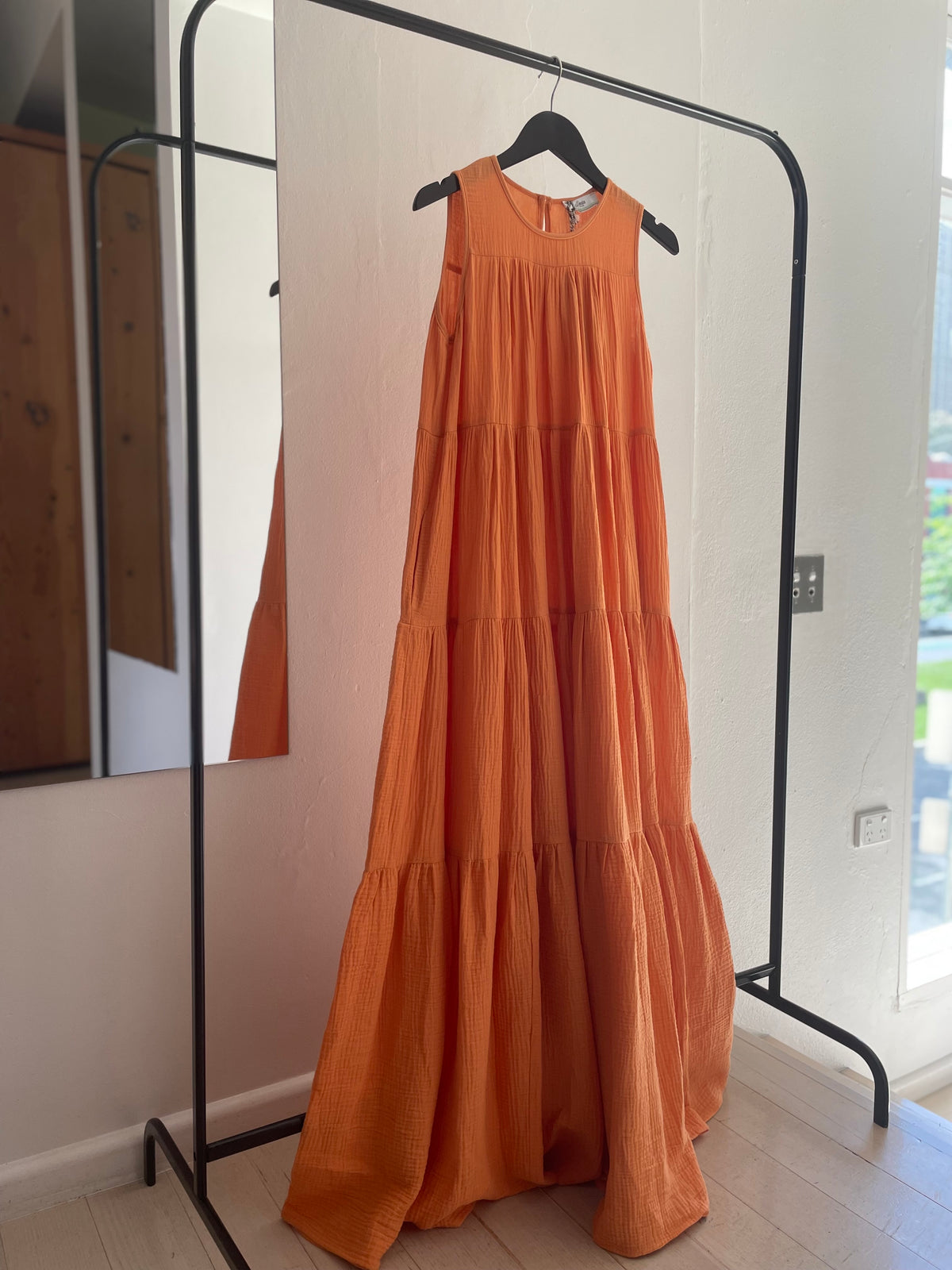 Orange Long  Dress - size S