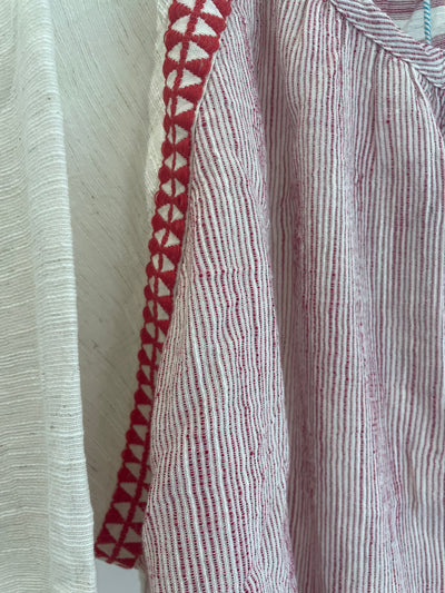 Stripe Red Blouse - 0/S