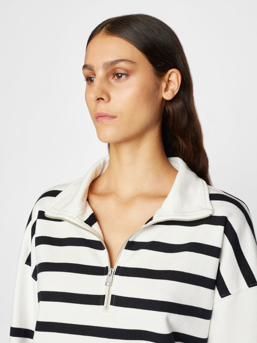 Half Zip Pullover Off White