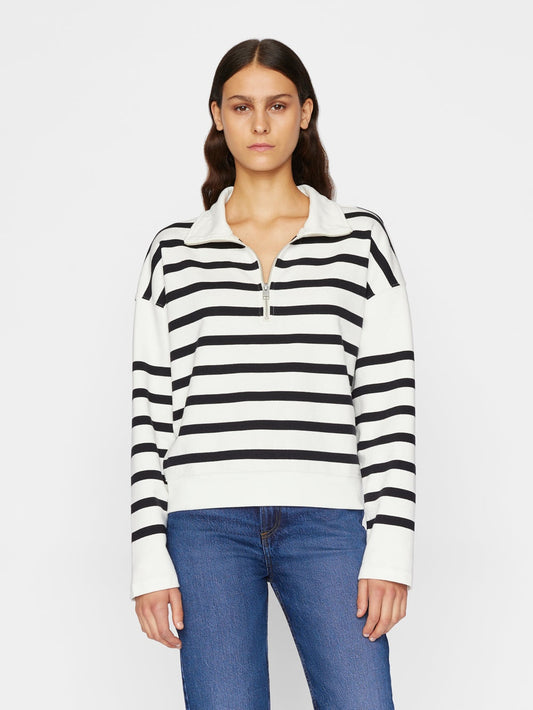 Half Zip Pullover Off White