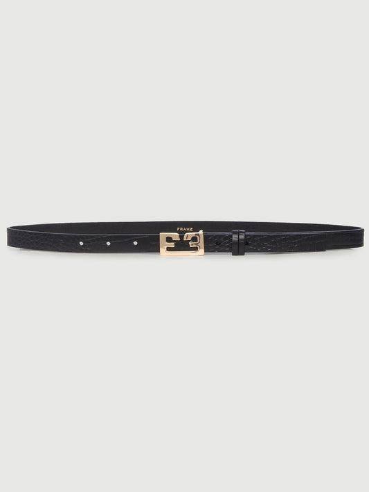 Le Double F Belt Blk Croc