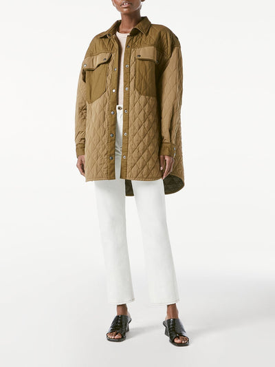 Oversize Shirt Jacket Desert