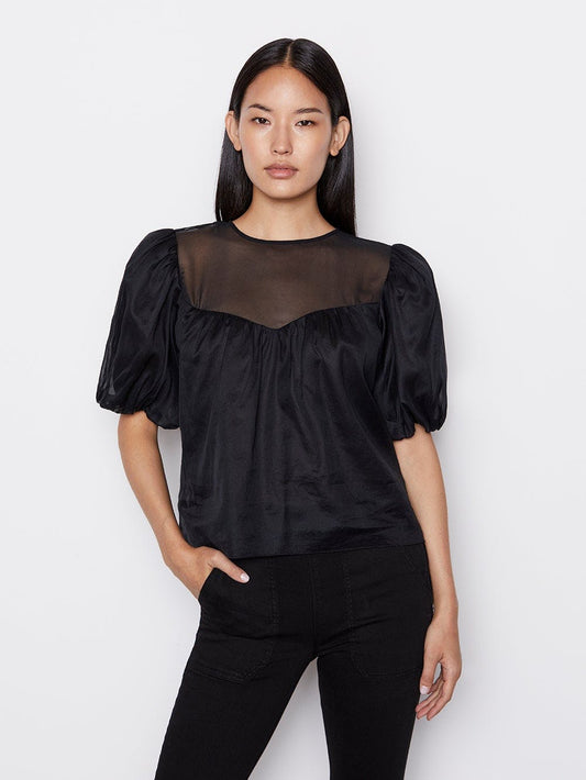 Noir Sheer Inset Top