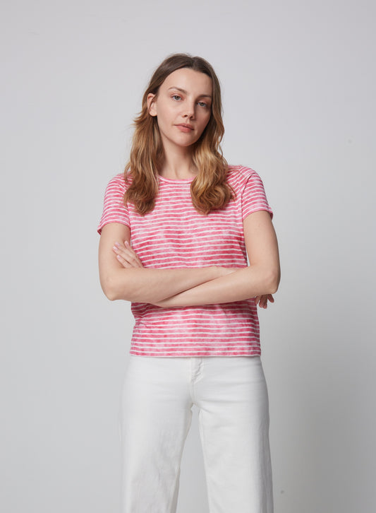 Pink Sripe Tee