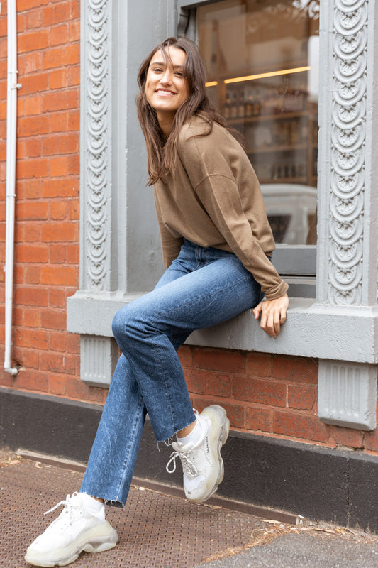 Sweatshirt - Chata?gne / gris