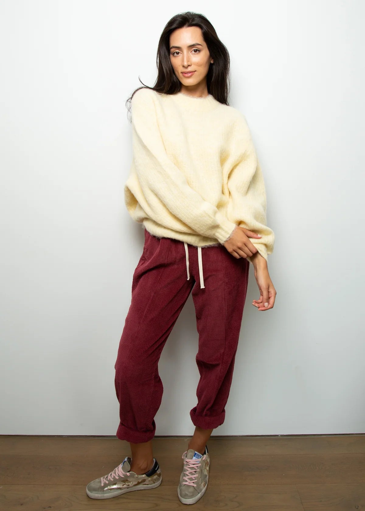Padow Womens Trousers - Wine Lies