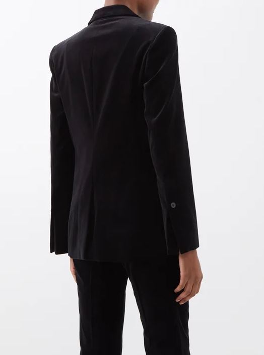 Single button blazer -Noir