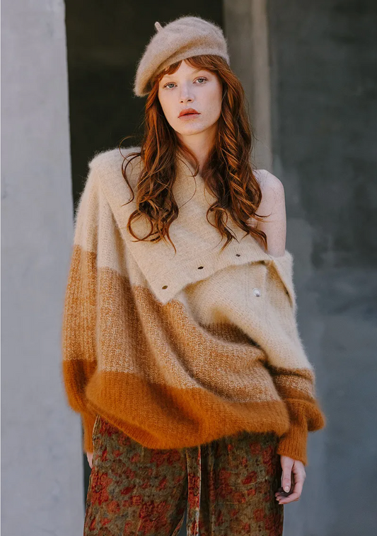 Charlotte Knitted Sweater - Beige