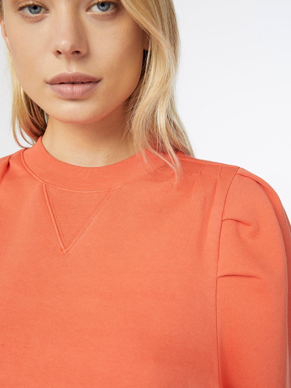 Shirred Sweatshirt sunkist