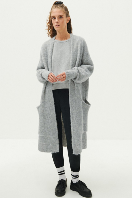 East Cardigan Heather Grey
