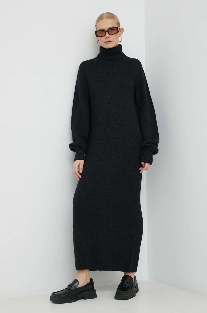 Tipp Knit Dress- Black