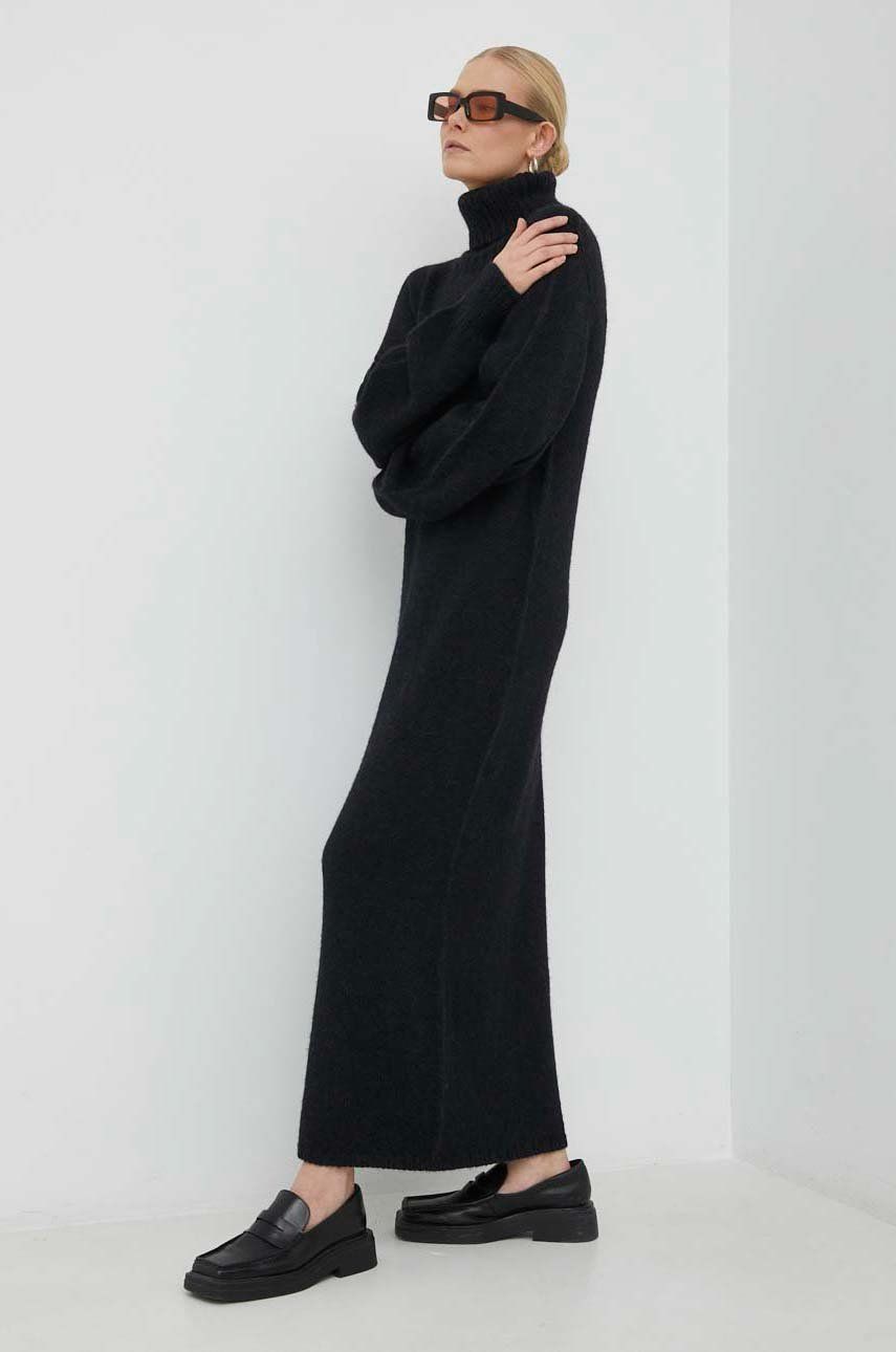 Tipp Knit Dress- Black