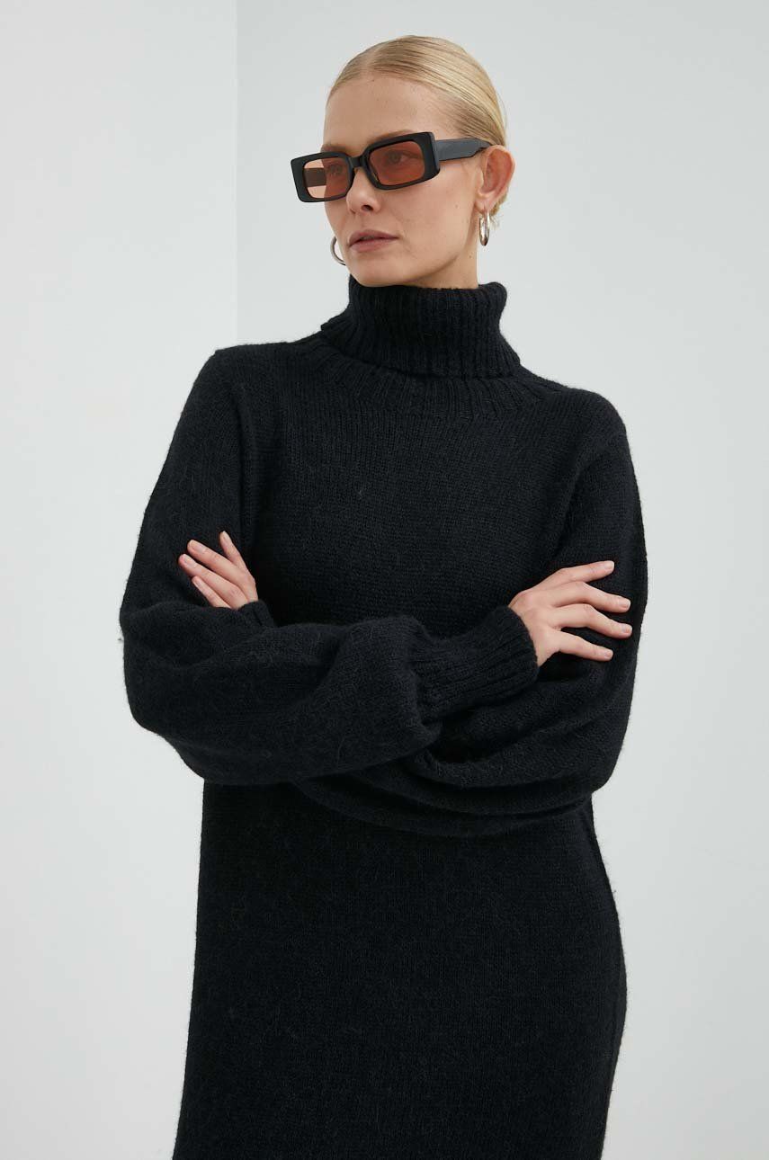 Tipp Knit Dress- Black