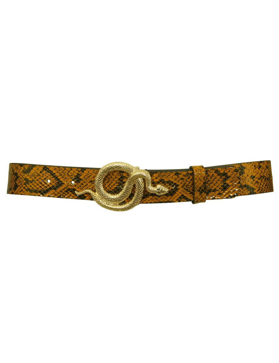 Milo Snake Leather Belt