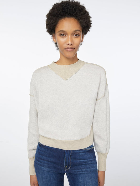 Two Tone Jacquard Crew