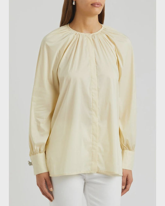 Carmen Blouse- Frozen Dew