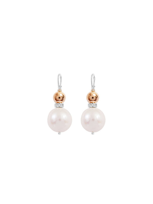 Pearl Double Ball Earrings