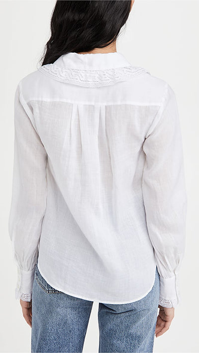 Lace collar Shirt