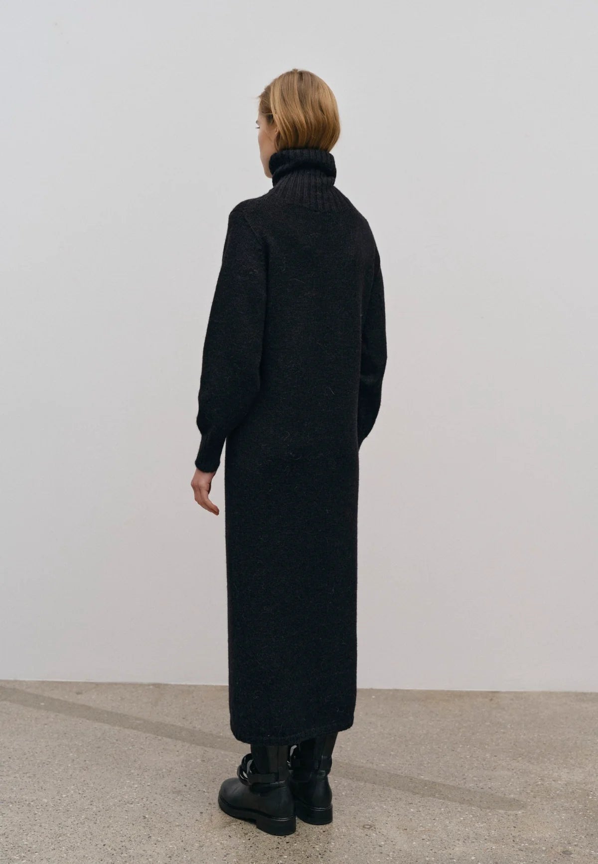 Tipp Knit Dress- Black