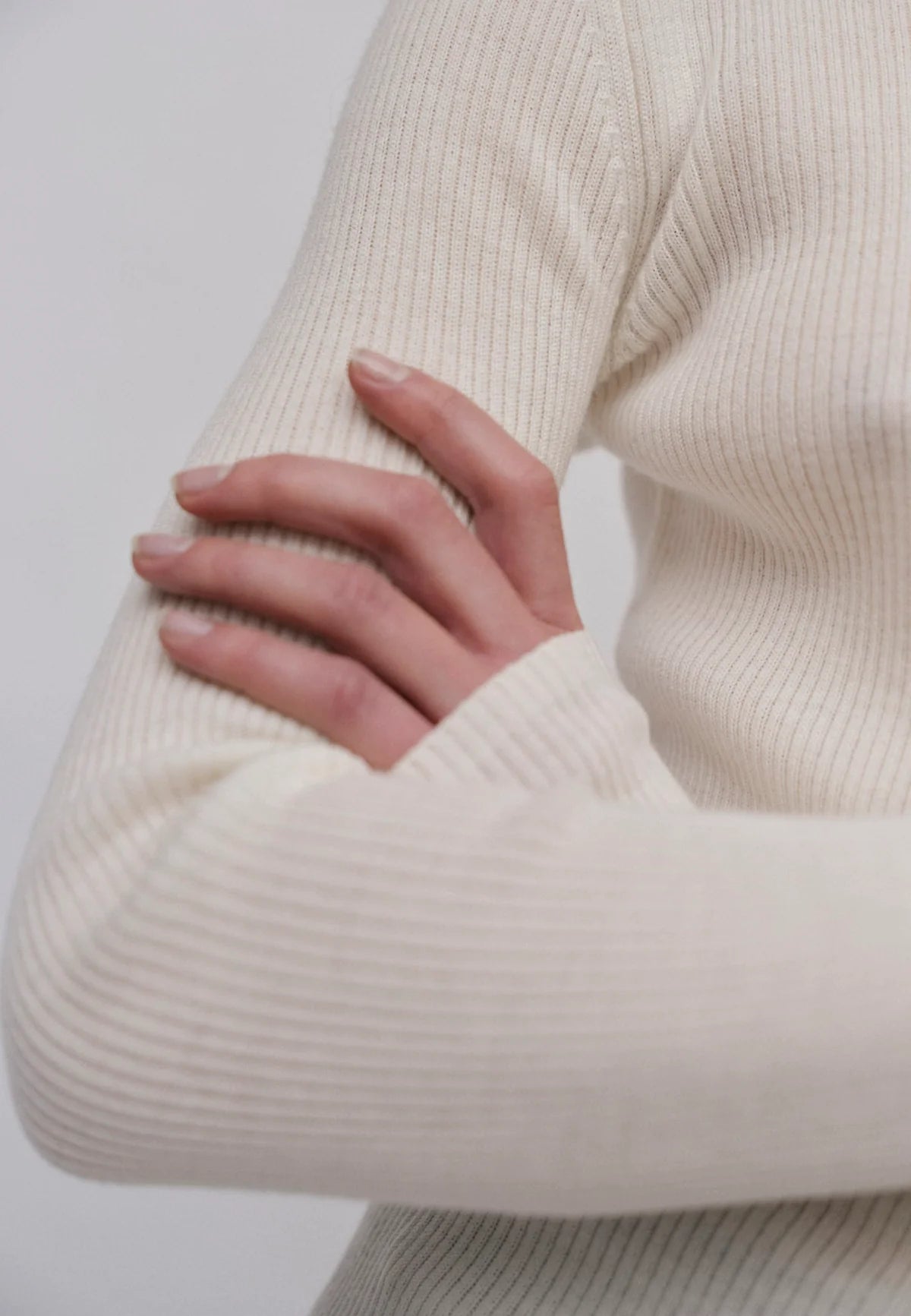 Camb Knit Blouse - Off White