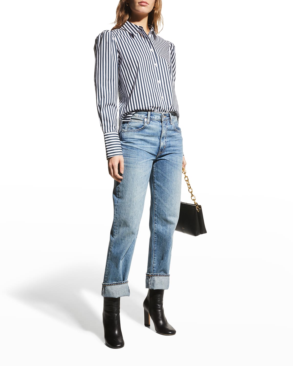 Voluminous Puff Sleeve Shirt - Noir