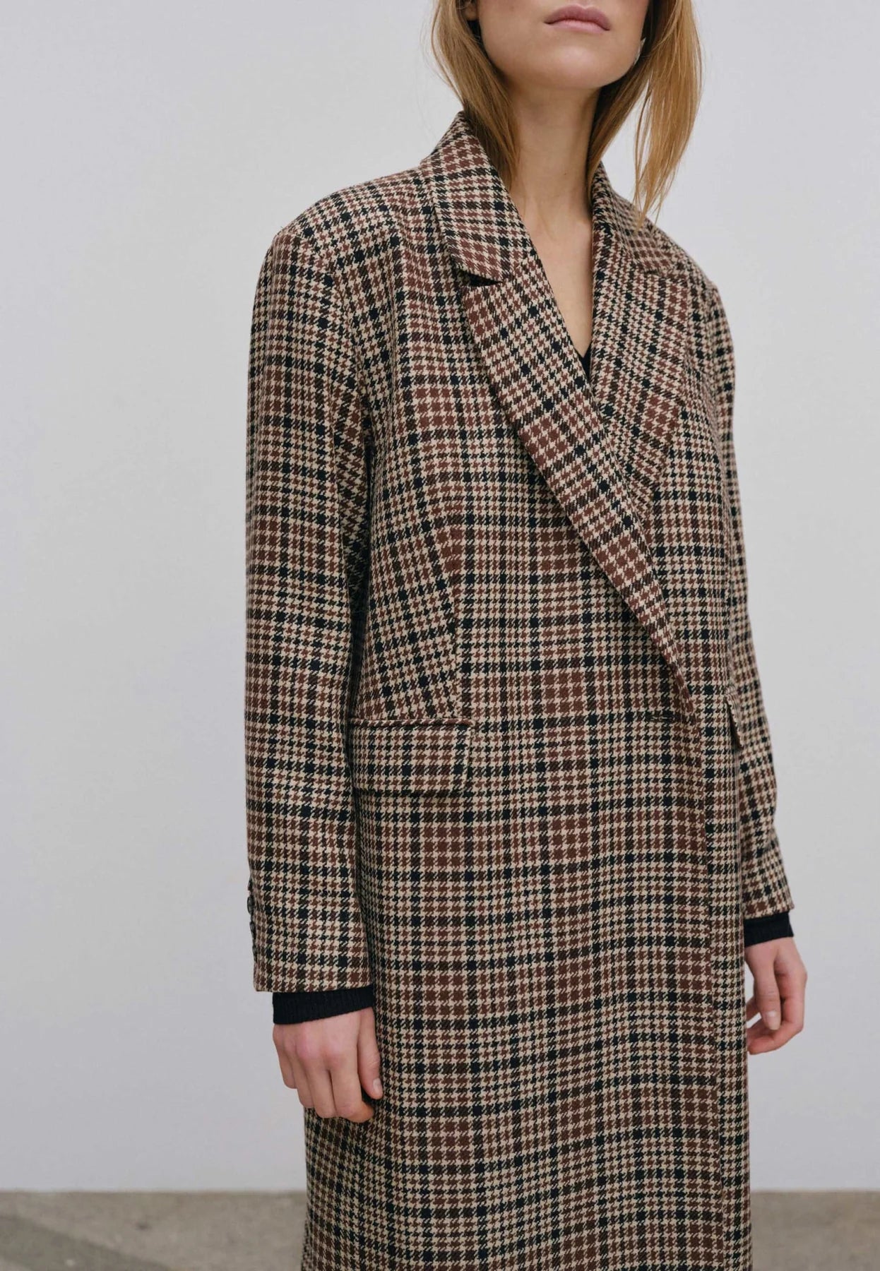Wanda Wool Coat Checkered