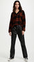 Colleen Rust Black Plaid Knit