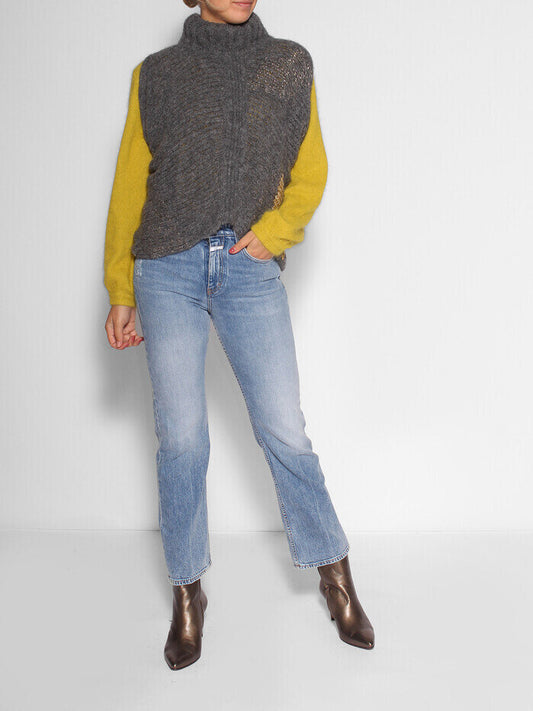 Ghalia Gold Patchwork Top