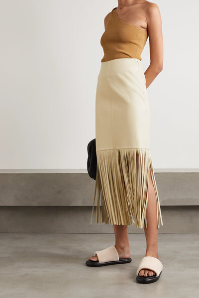 Davidia Leather Skirt