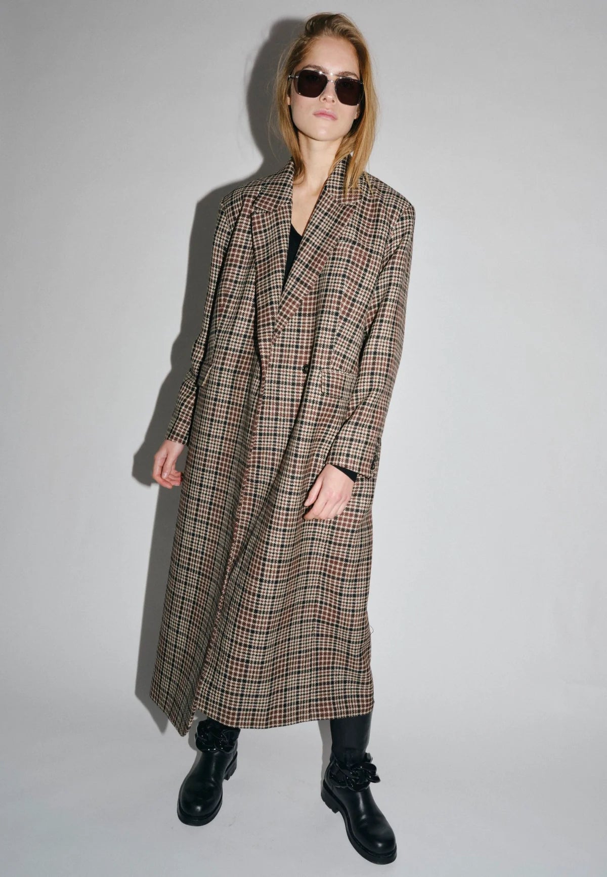 Wanda Wool Coat Checkered